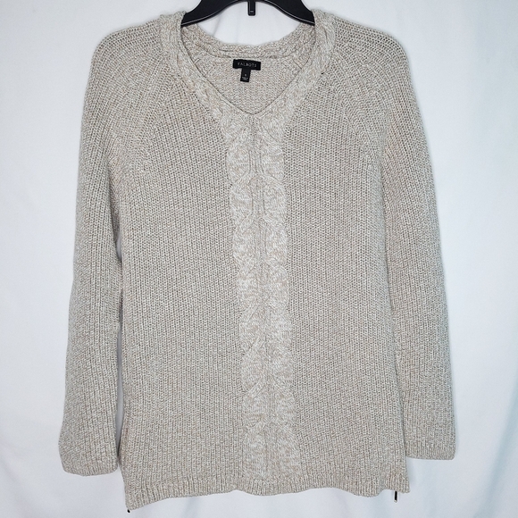 TALBOTS Women's V-neck Long Sleeve Sweater SMALL - Picture 1 of 14